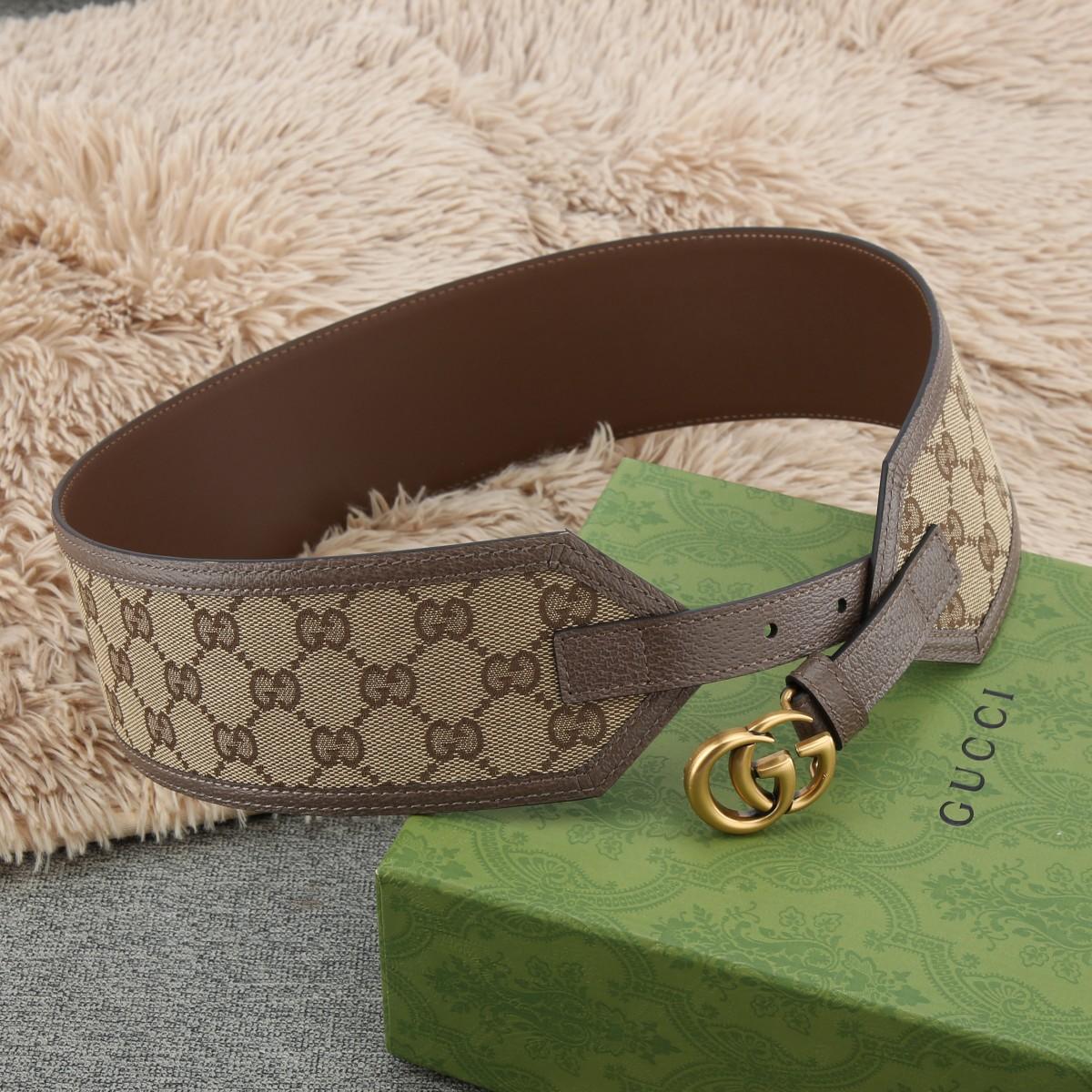 Gucci GG Marmont Wide Belt - DopestKickz