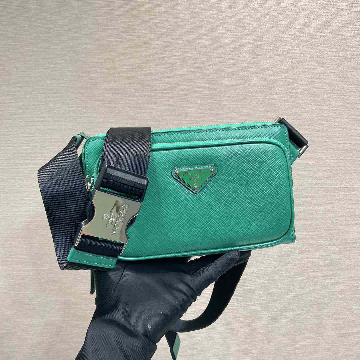 Prada Saffiano Leather Belt Bag - DopestKickz