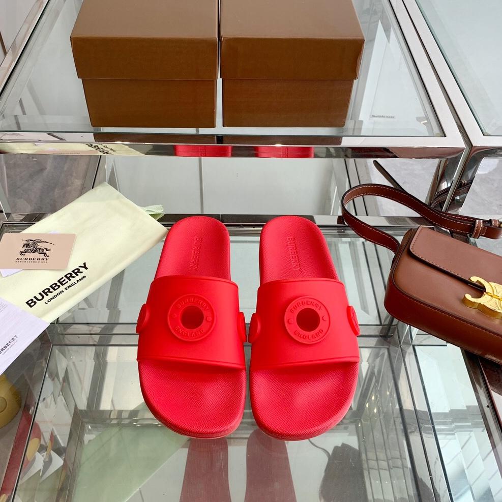 Burberry Eyelet Rubber Slide - DopestKickz