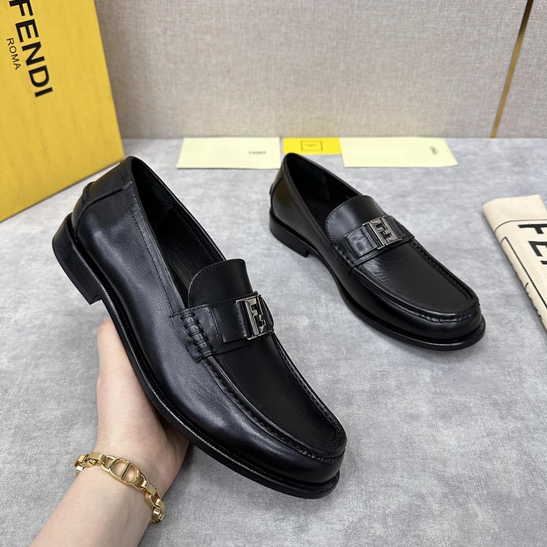 Fendi Men's Black Loafer - DopestKickz