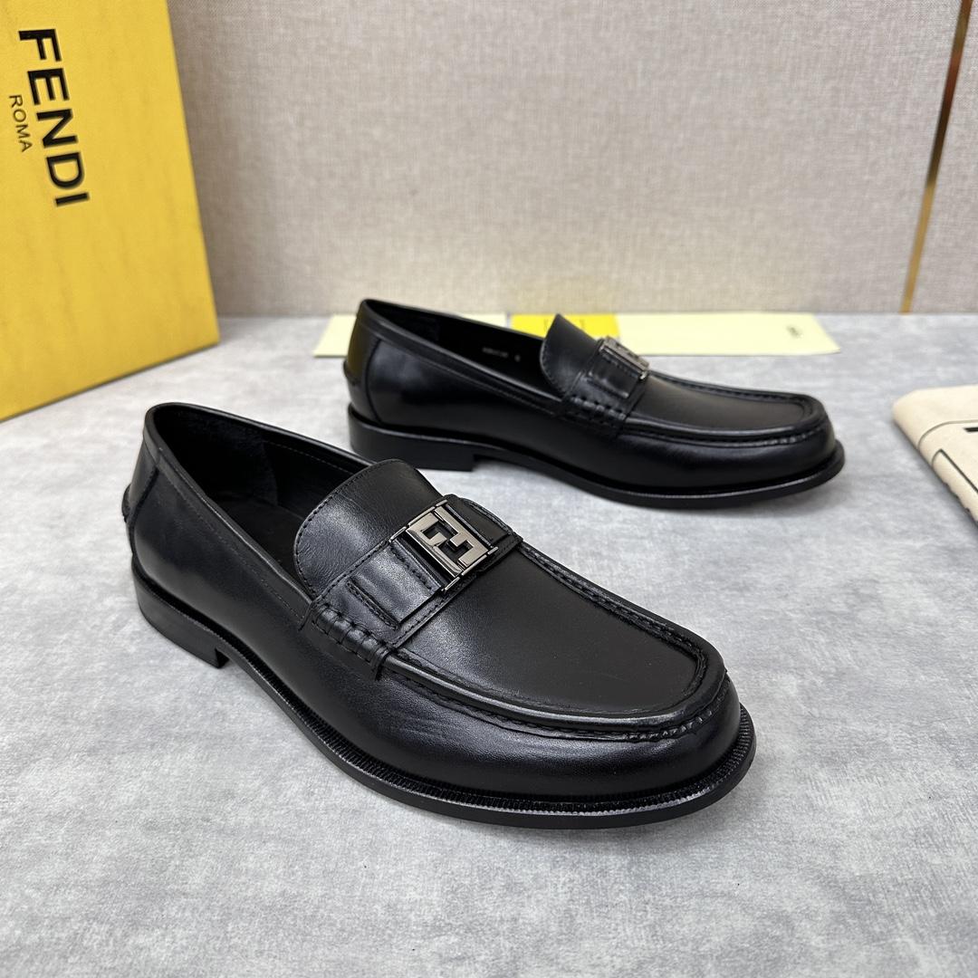 Fendi Men's Black Loafer - DopestKickz
