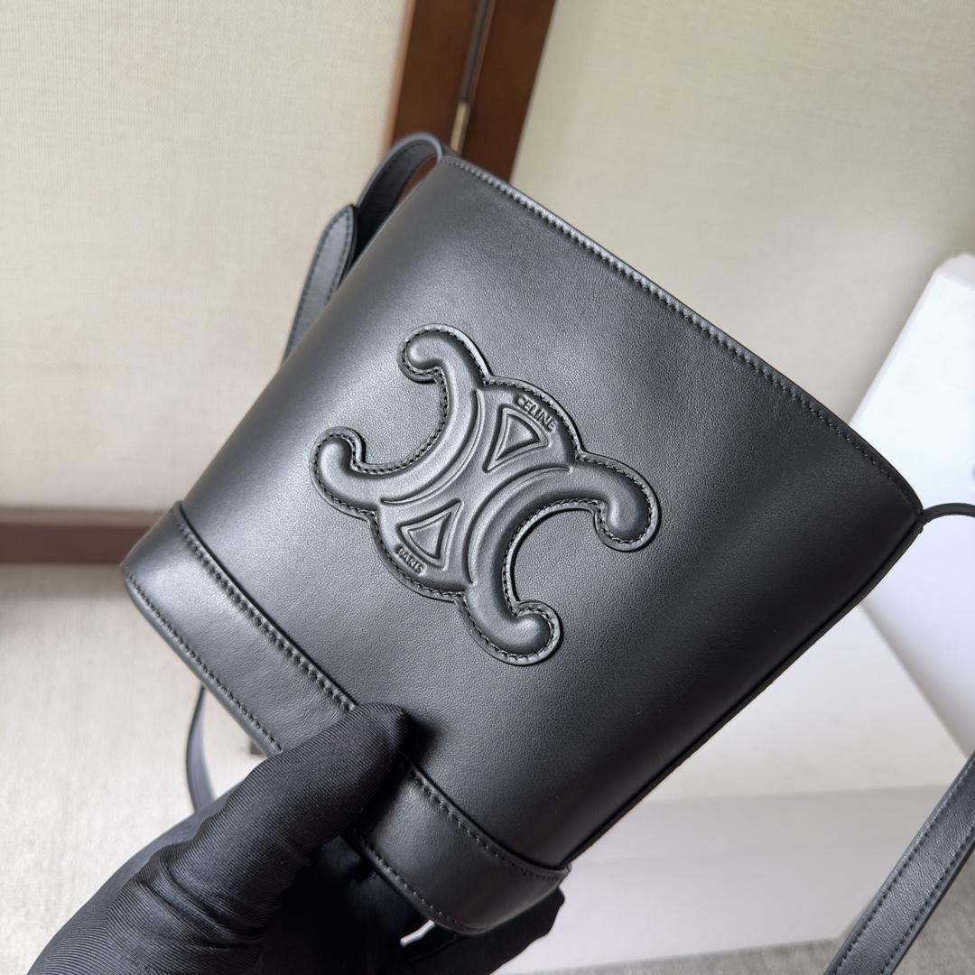 Celine Mini Bucket Cuir Triomphe In Smooth Calfskin  - DopestKickz