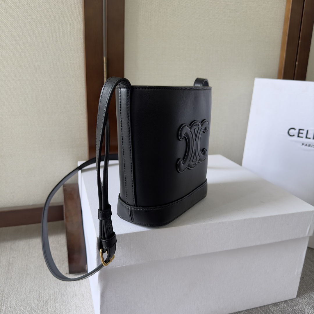Celine Mini Bucket Cuir Triomphe In Smooth Calfskin  - DopestKickz