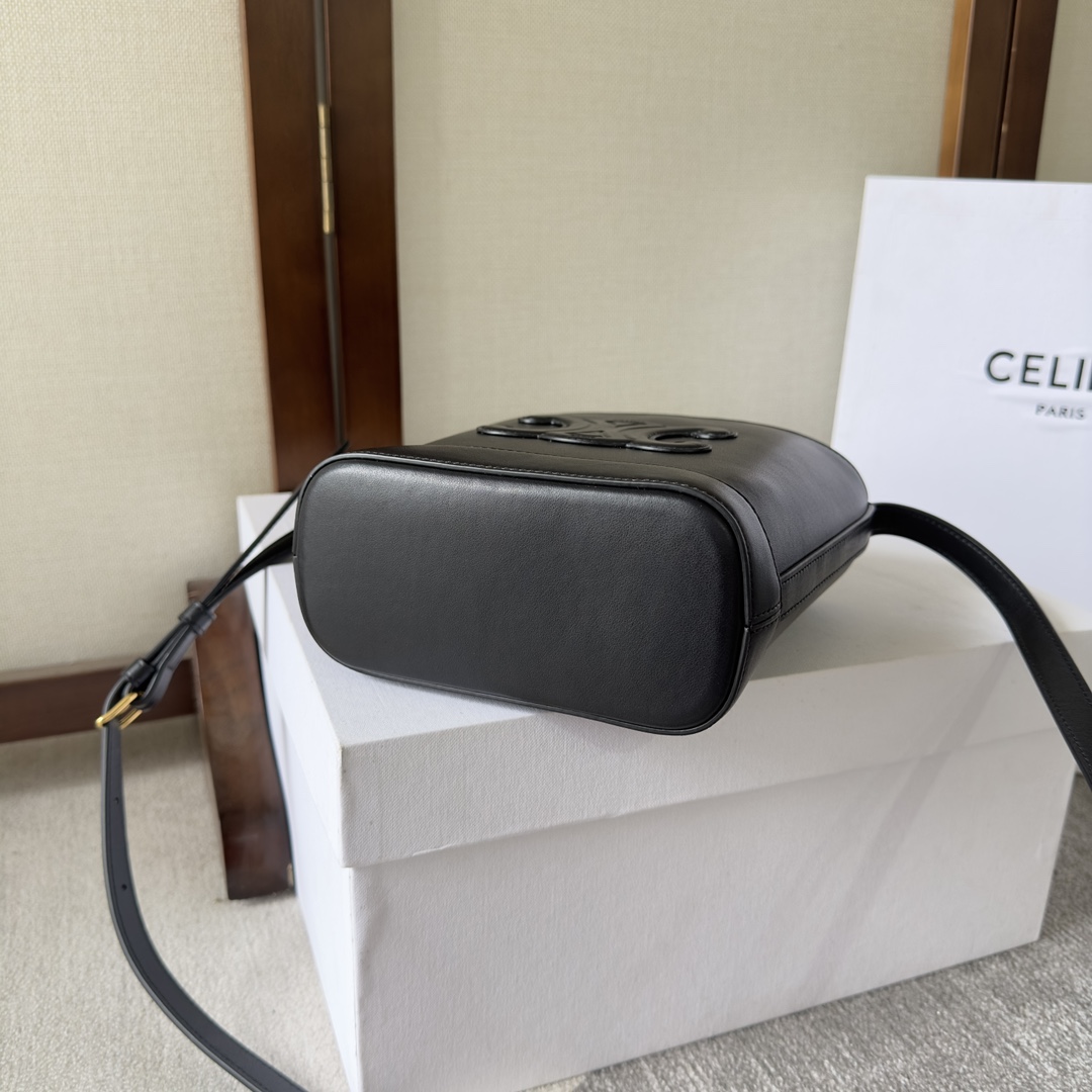 Celine Mini Bucket Cuir Triomphe In Smooth Calfskin  - DopestKickz