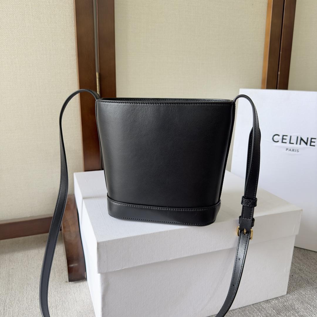 Celine Mini Bucket Cuir Triomphe In Smooth Calfskin  - DopestKickz