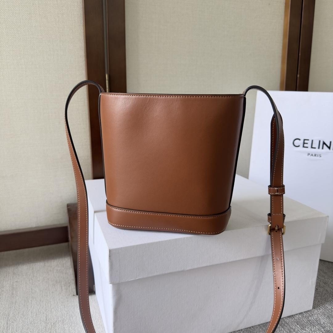 Celine Mini Bucket Cuir Triomphe In Smooth Calfskin  - DopestKickz