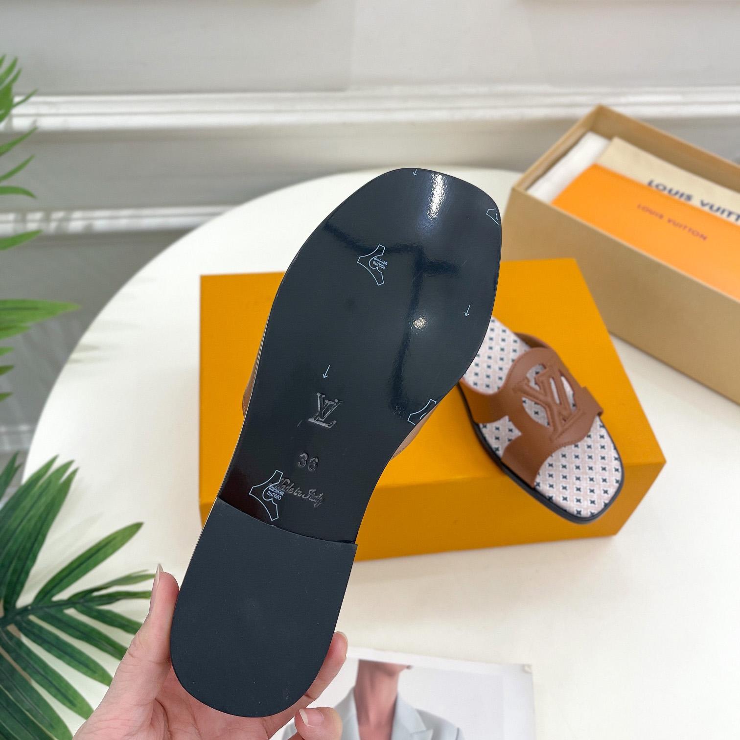 Louis Vuitton LV Isola Flat Mule - DopestKickz