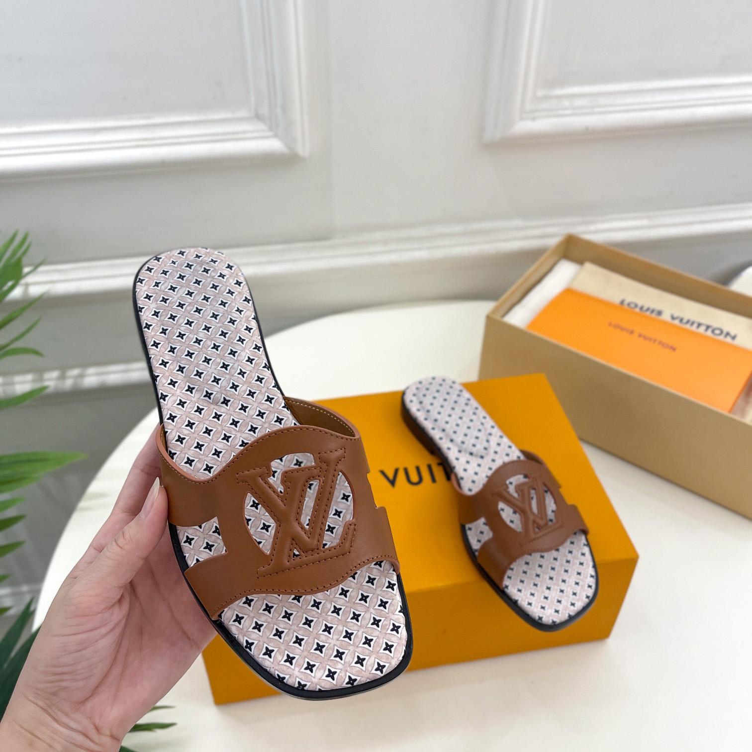 Louis Vuitton LV Isola Flat Mule - DopestKickz