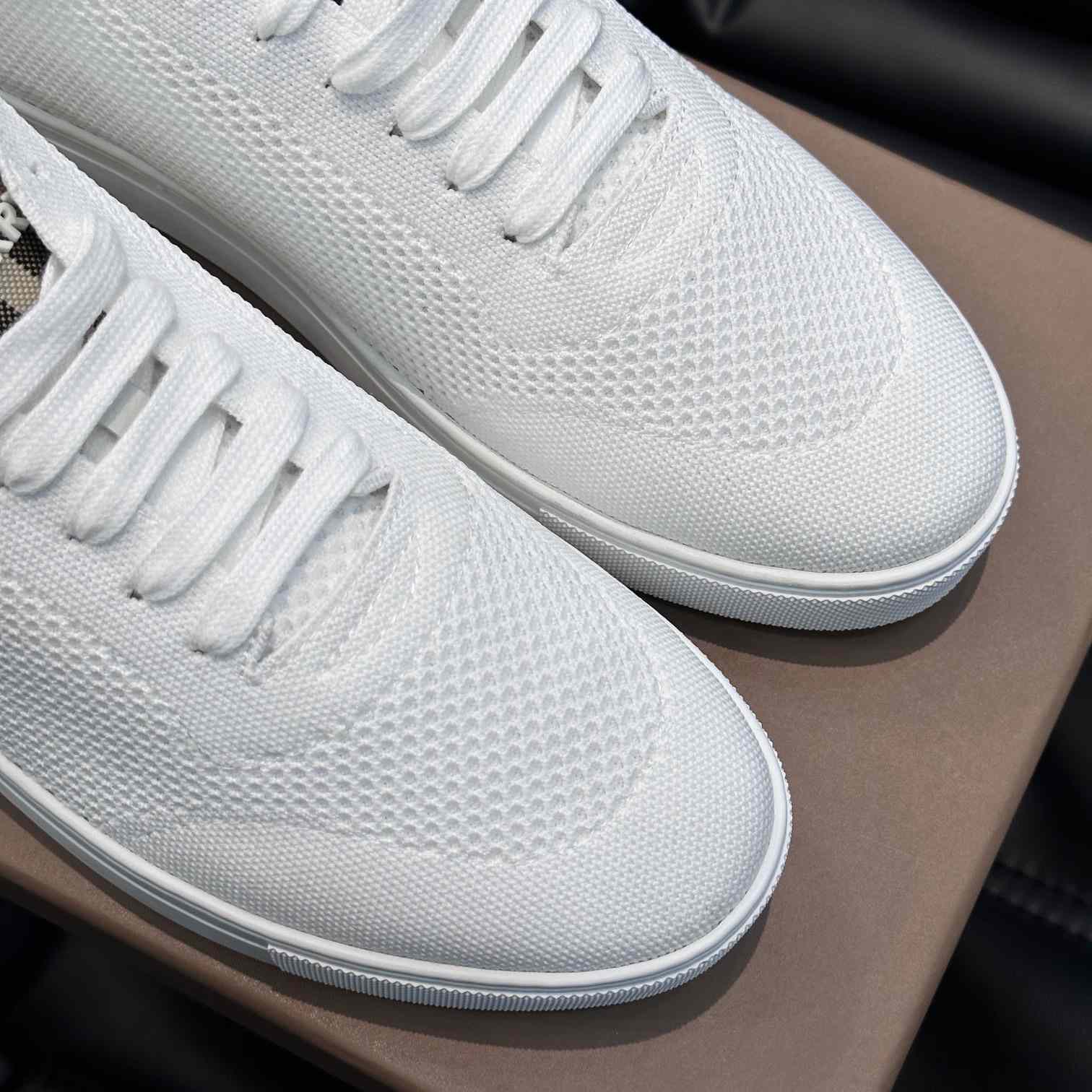 Burberry Nylon, Leather And Cotton Sneakers - DopestKickz