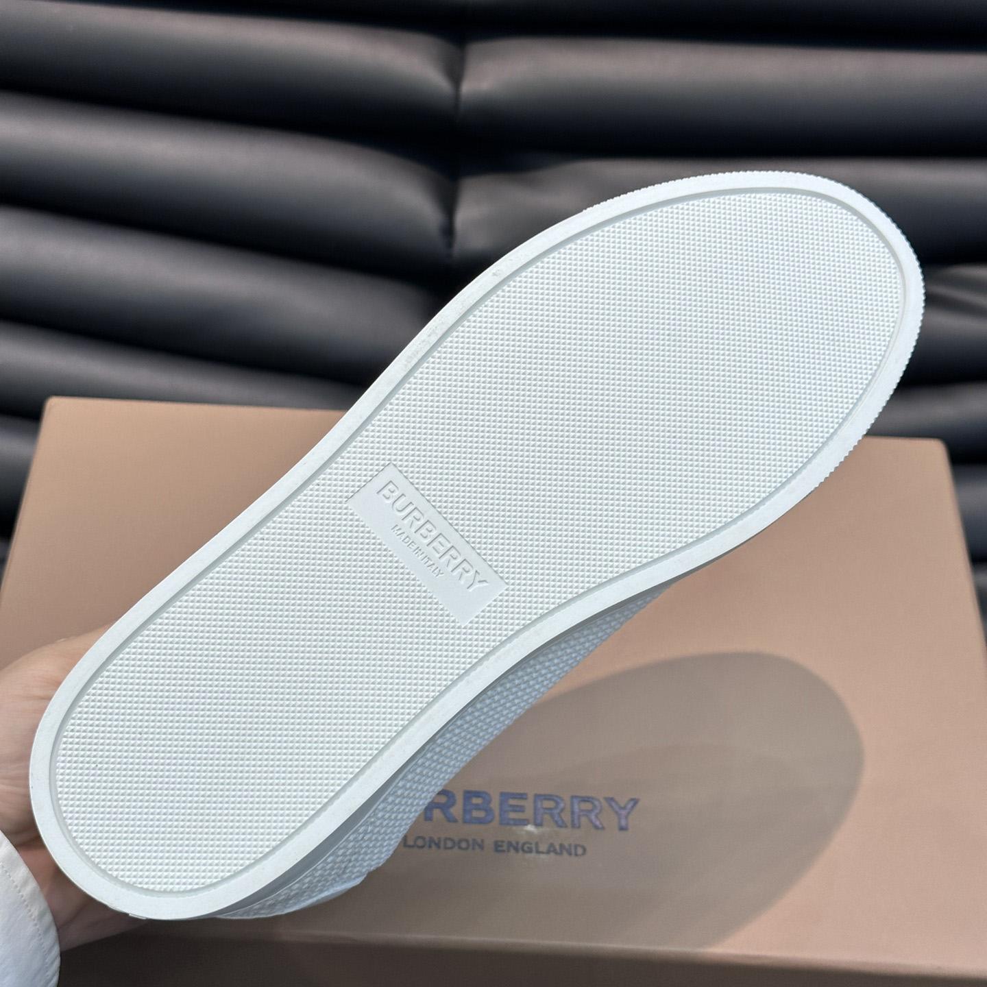 Burberry Nylon, Leather And Cotton Sneakers - DopestKickz