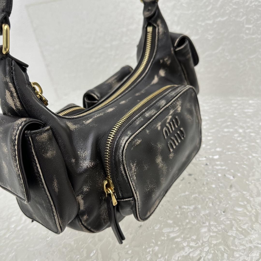 Miu Miu Nappa Leather Hobo Bag - DopestKickz