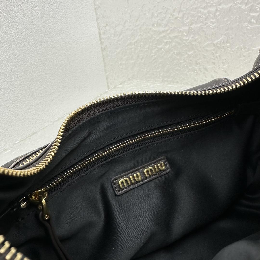 Miu Miu Nappa Leather Hobo Bag - DopestKickz