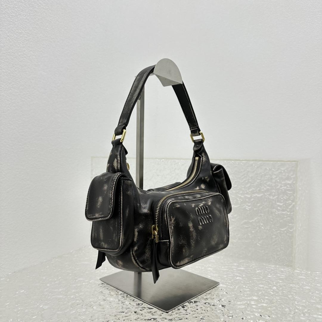 Miu Miu Nappa Leather Hobo Bag - DopestKickz