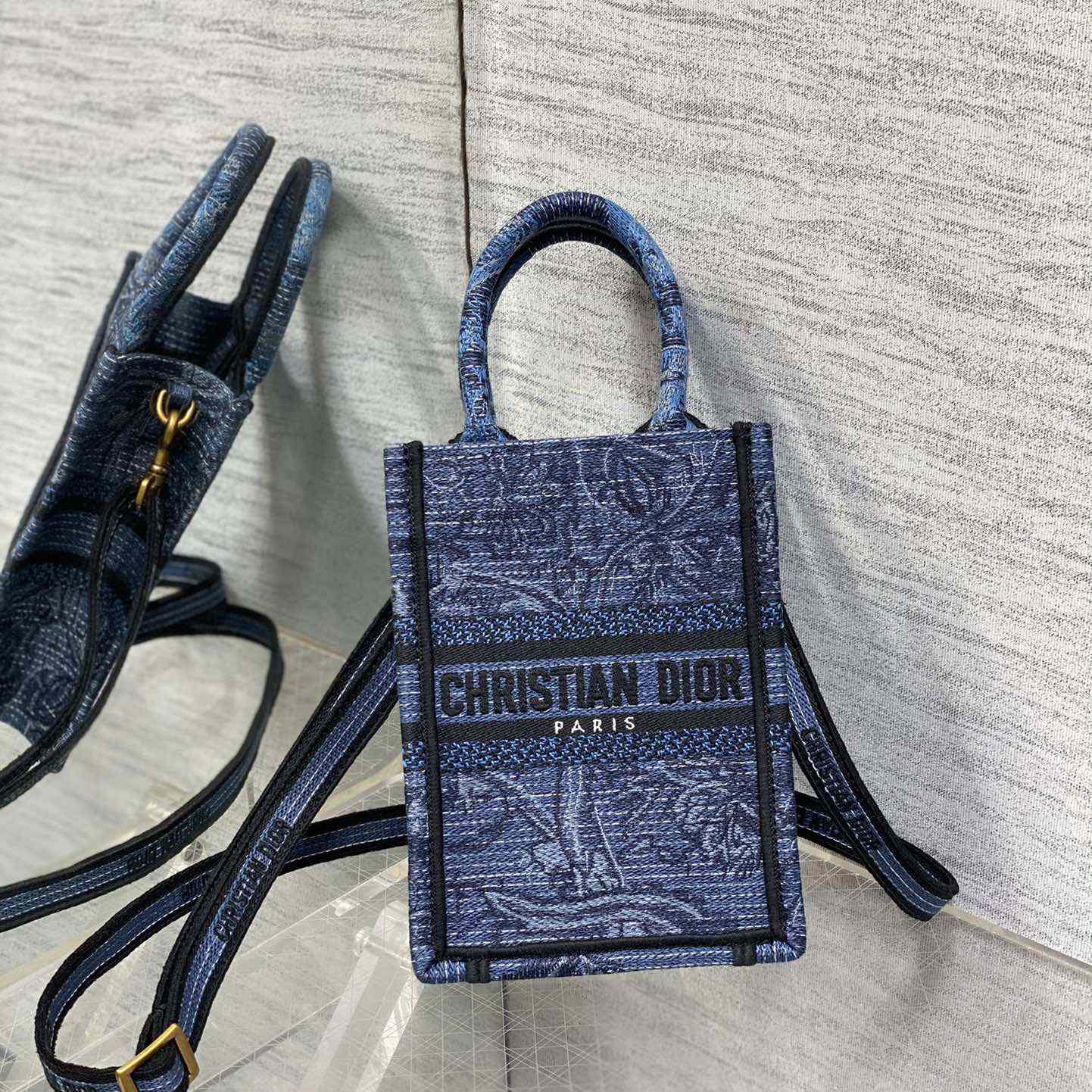 Dior Mini Dior Book Tote Phone Bag - DopestKickz