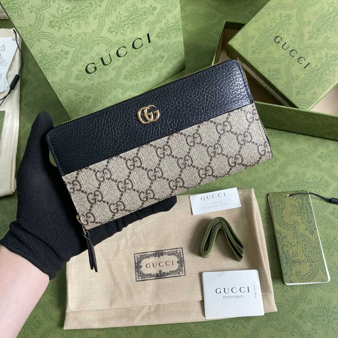 Gucci GG Marmont Zip Around Wallet(19-10-3.5cm)    - DopestKickz