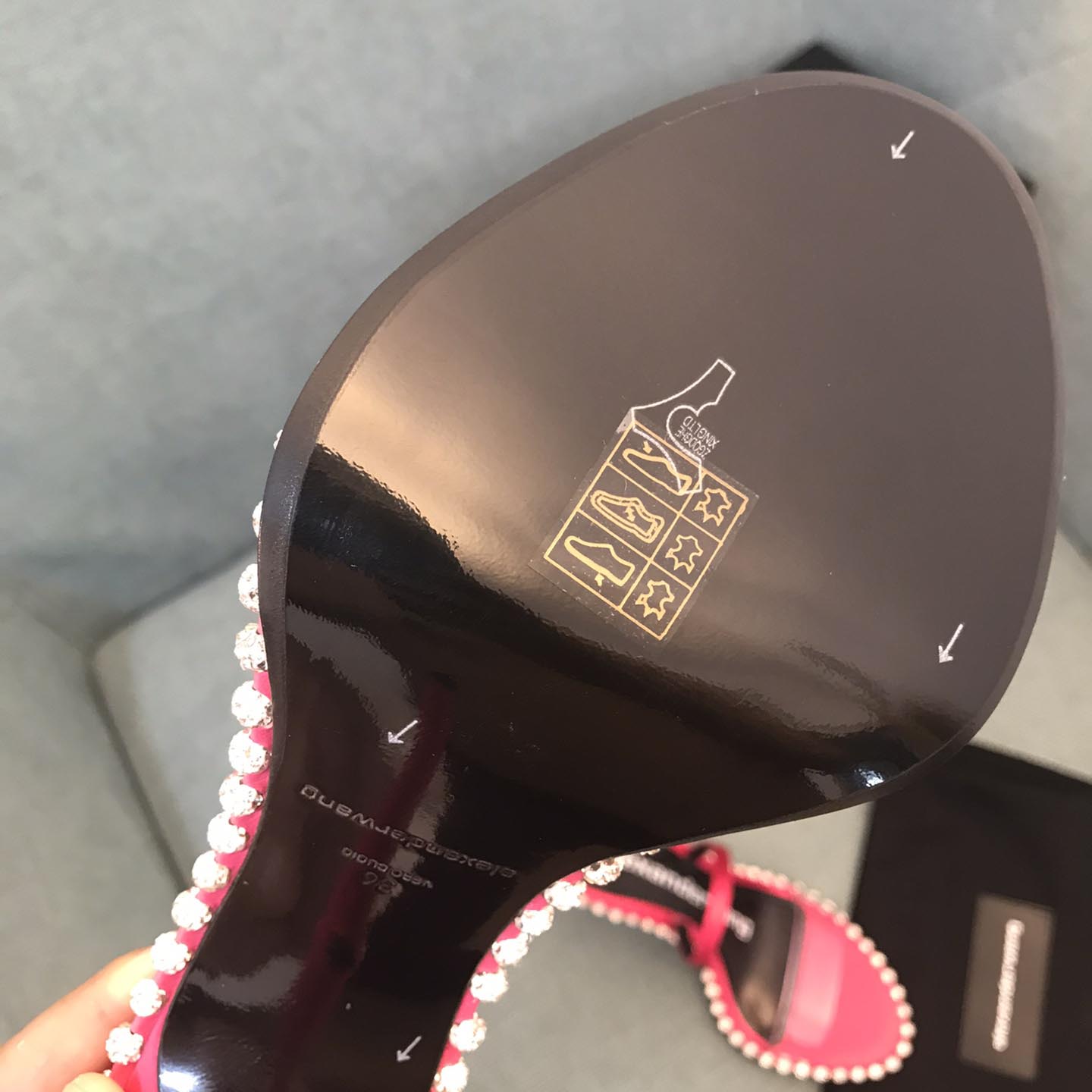 Alexander Wang Pink Satin Nova Crystal Sandals - DopestKickz