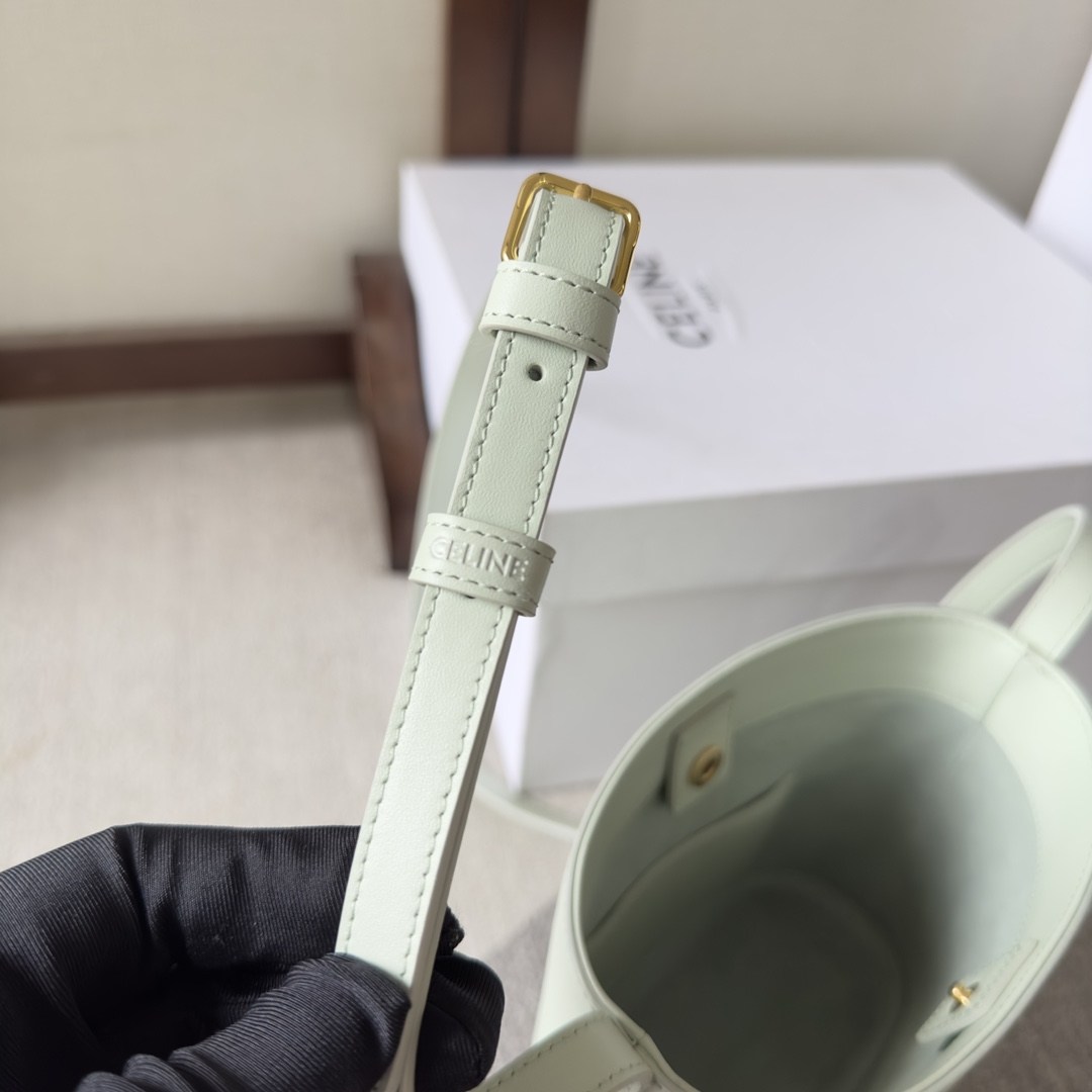 Celine Mini Bucket Cuir Triomphe In Smooth Calfskin  - DopestKickz