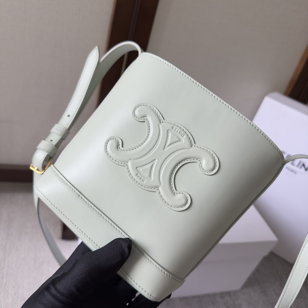 Celine Mini Bucket Cuir Triomphe In Smooth Calfskin  - DopestKickz