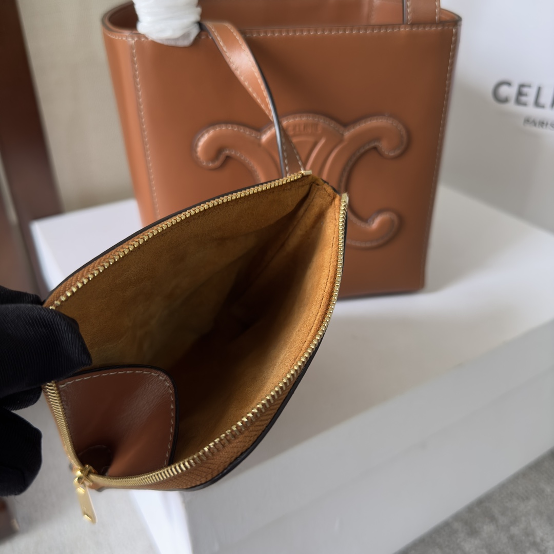 Celine Cube Bag Cuir Triomphe In Shiny Calfskin (15-15-15cm) - DopestKickz
