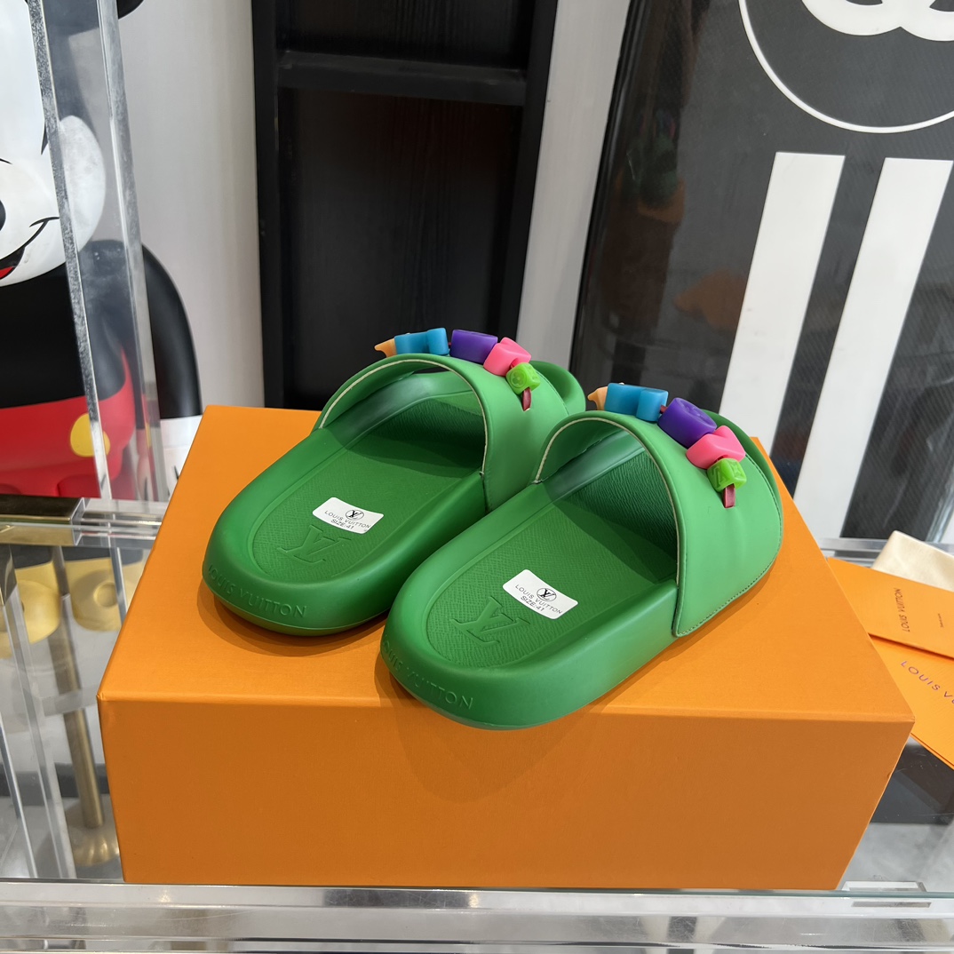 Louis Vuitton Pool Pillow Flat Comfort Mule Sandals - DopestKickz