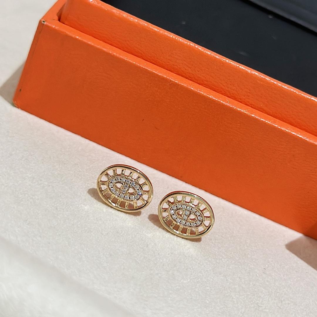 Hermes Chaine D'ancre Divine Stud Earrings - DopestKickz