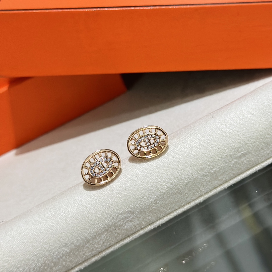 Hermes Chaine D'ancre Divine Stud Earrings - DopestKickz