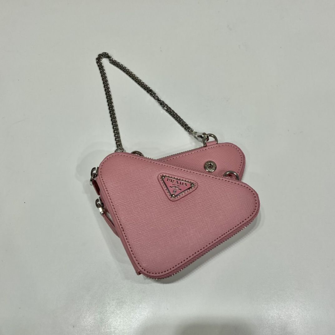 Prada Saffiano Leather Mini Pouch - DopestKickz