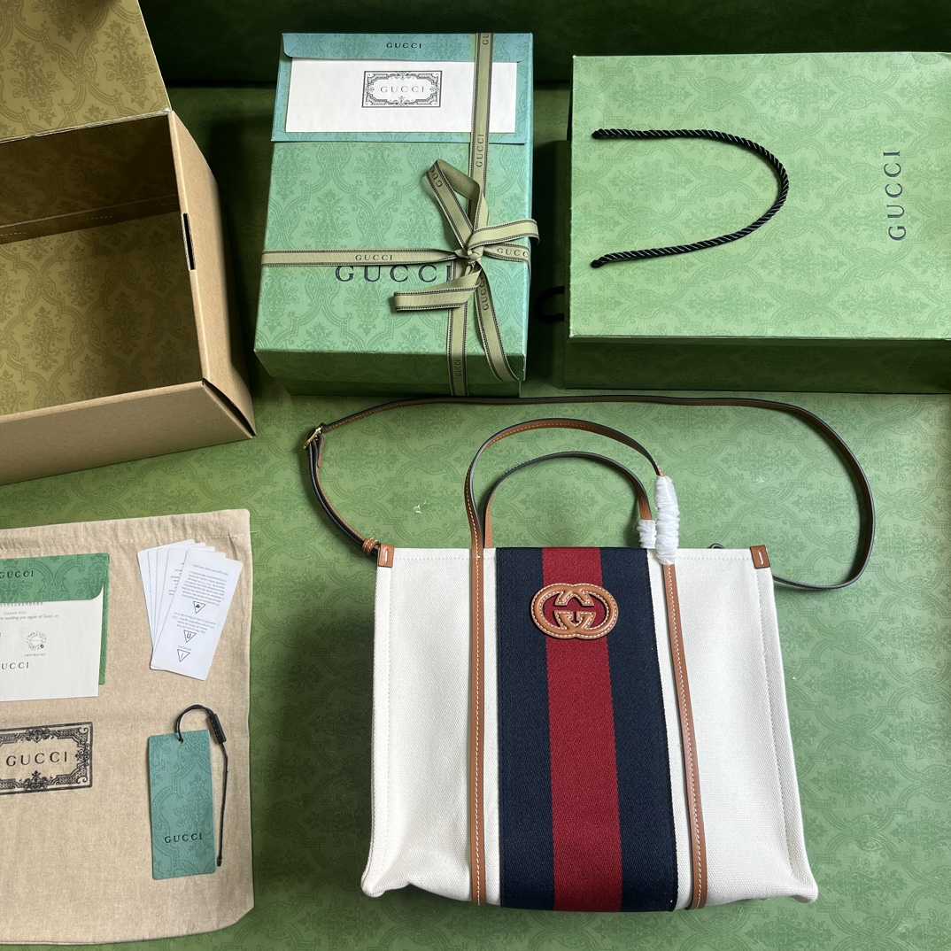 Gucci Small Interlocking G Tote Bag (30x 25x 15cm) - DopestKickz