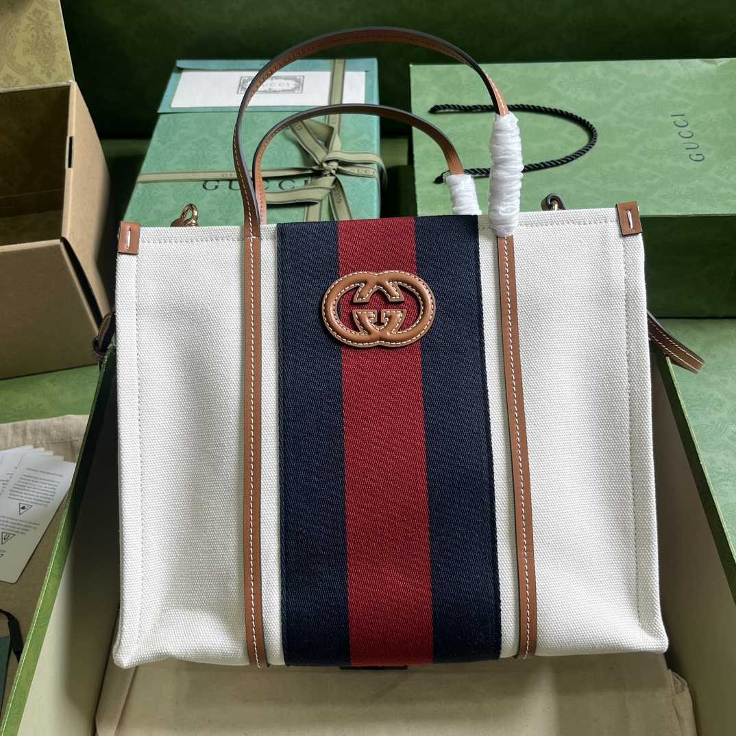 Gucci Small Interlocking G Tote Bag (30x 25x 15cm) - DopestKickz