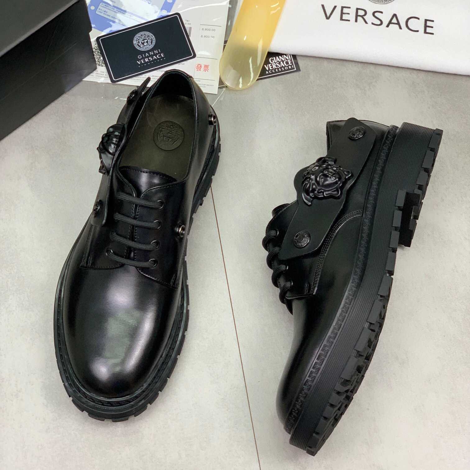 Versace Medusa Head-motif Derby Shoes - DopestKickz
