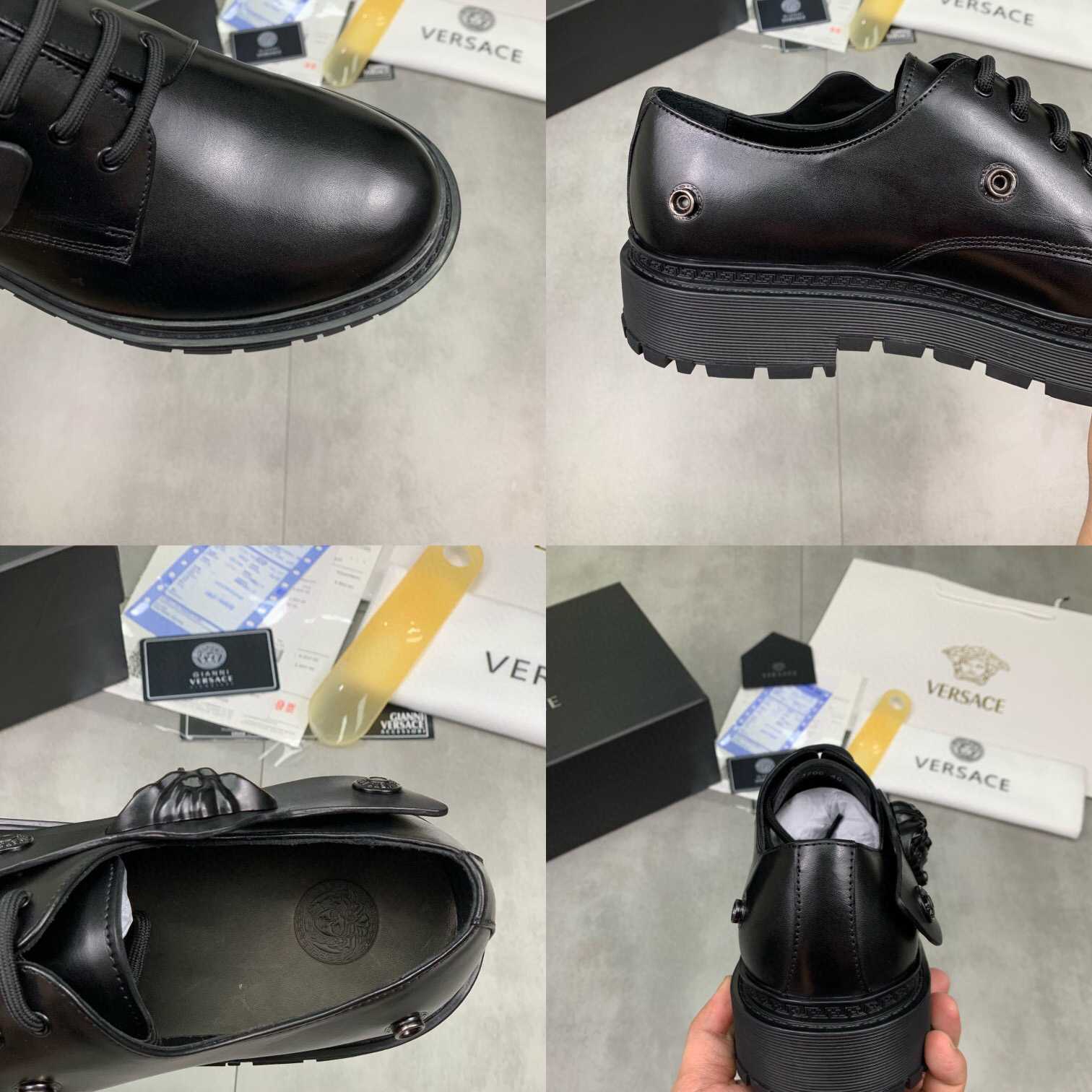 Versace Medusa Head-motif Derby Shoes - DopestKickz