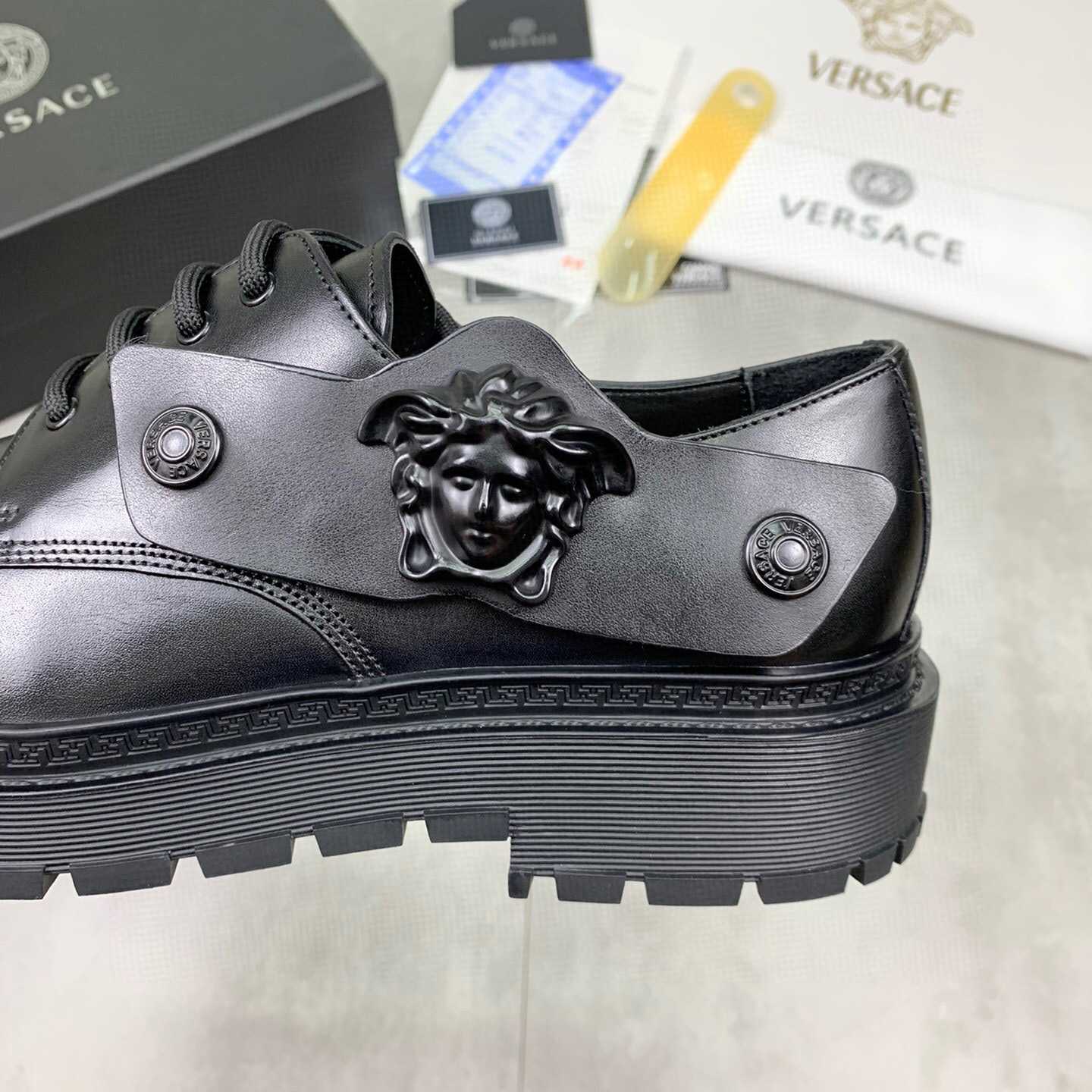 Versace Medusa Head-motif Derby Shoes - DopestKickz
