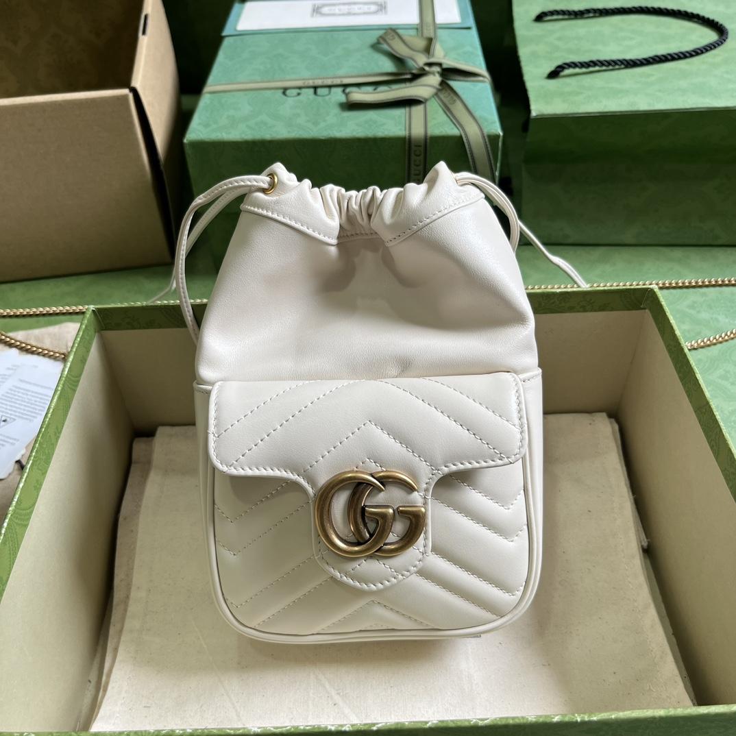 Gucci GG Marmont Mini Bucket Bag - DopestKickz