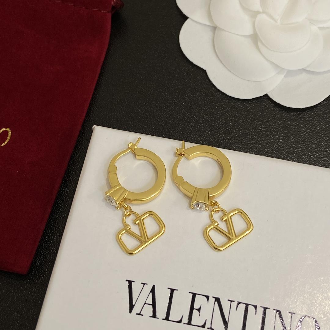 Valenti Garavani VLogo Signature Crystal Earrings - DopestKickz