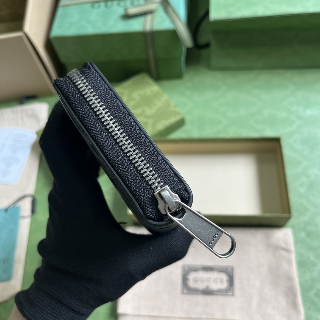 Gucci Jumbo GG Zip Around Wallet(19-10.5-2.5cm) - DopestKickz