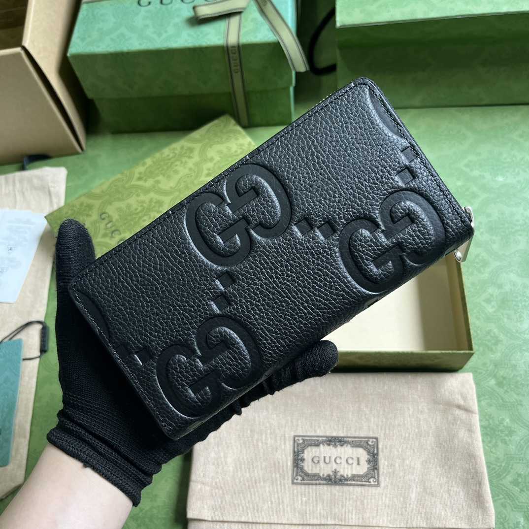 Gucci Jumbo GG Zip Around Wallet(19-10.5-2.5cm) - DopestKickz