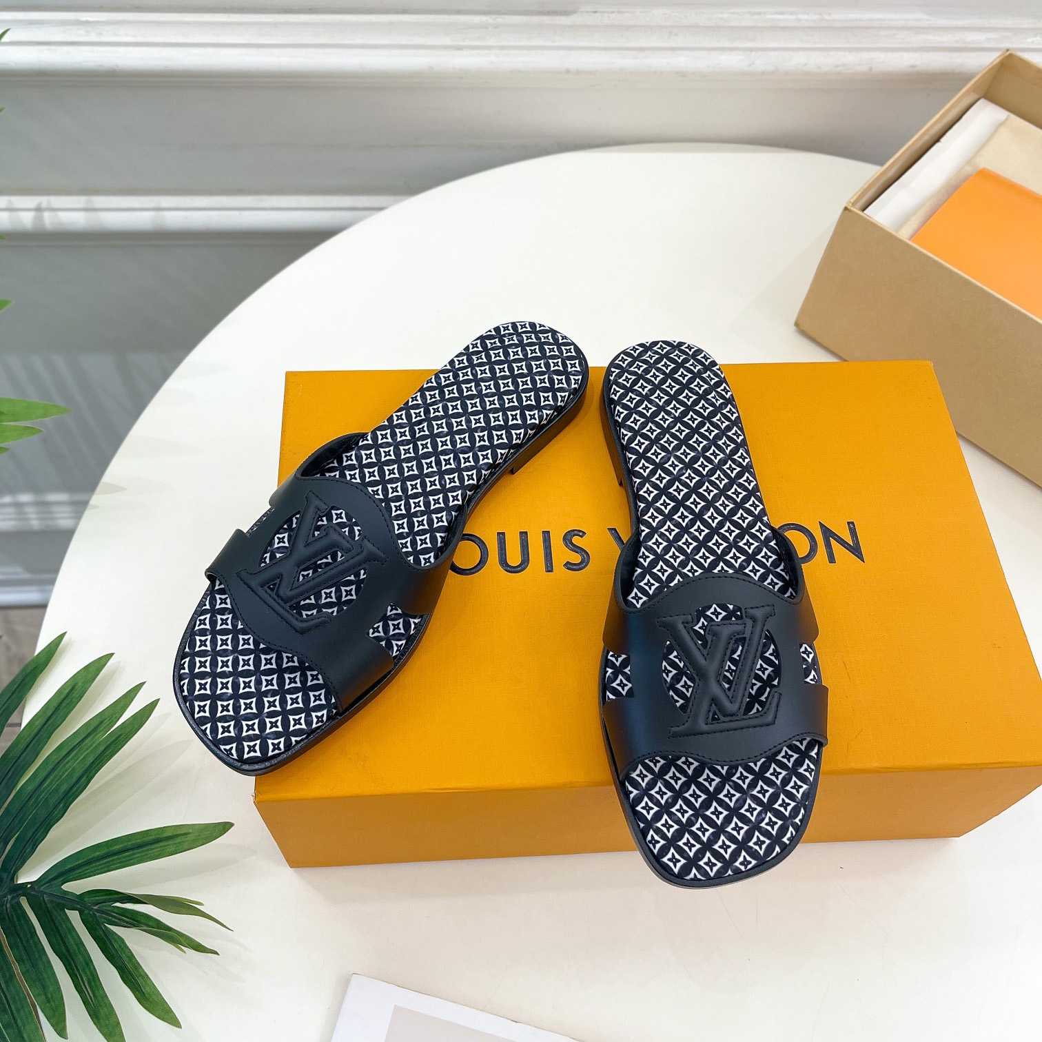 Louis Vuitton LV Isola Flat Mule - DopestKickz