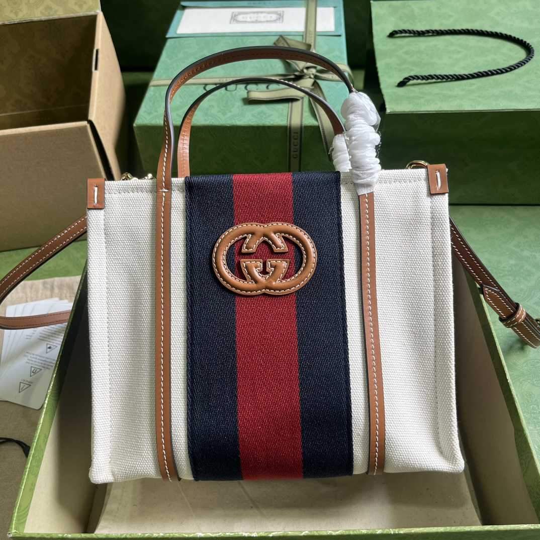Gucci Mini Interlocking G Tote Bag (22.5x 18.5x 11cm) - DopestKickz
