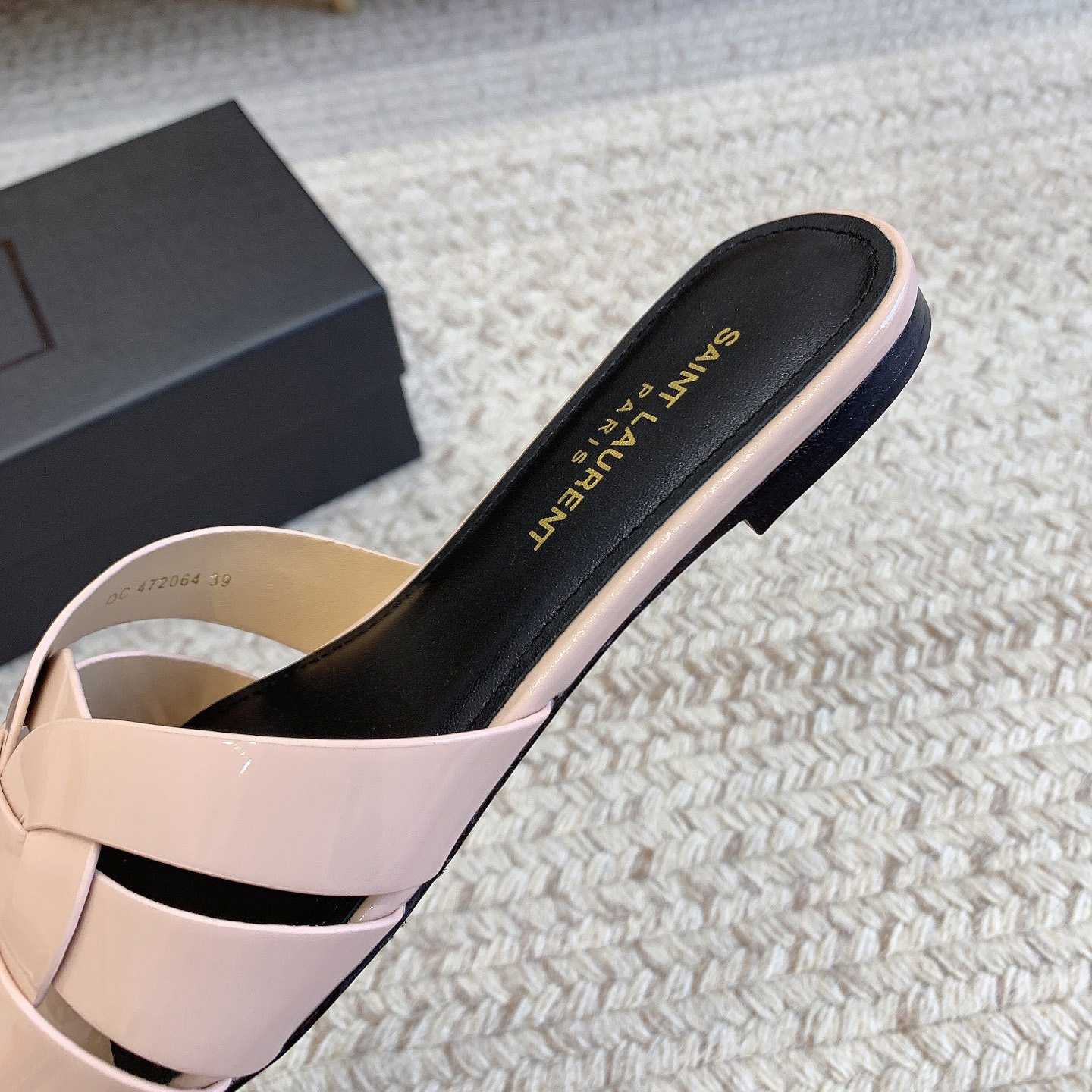 Saint Laurent Tribute Flat Sandals - DopestKickz