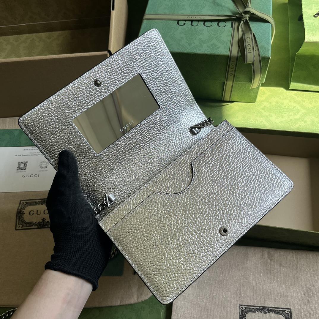 Gucci GG Marmont Mini Chain Bag - DopestKickz