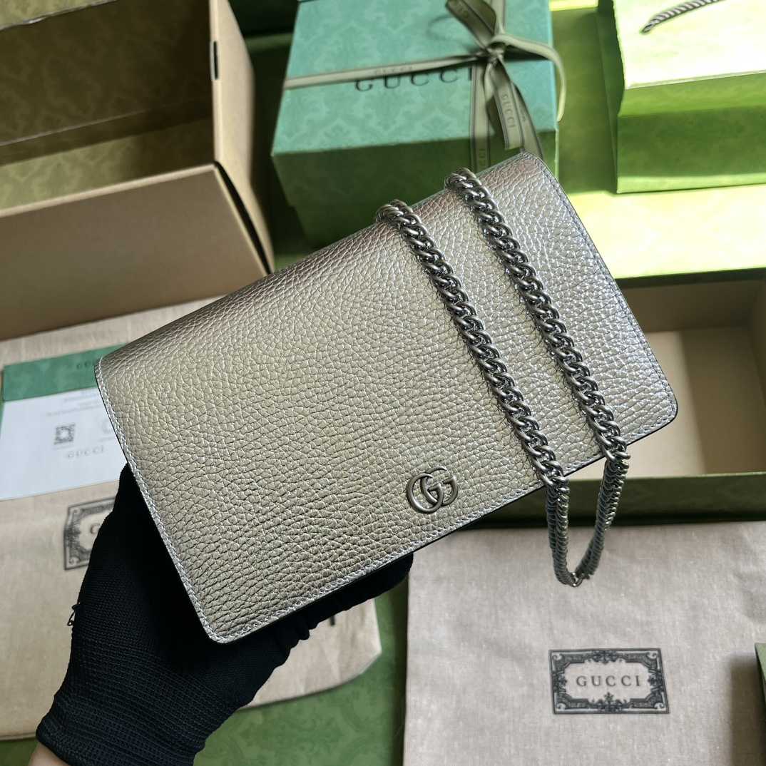 Gucci GG Marmont Mini Chain Bag - DopestKickz