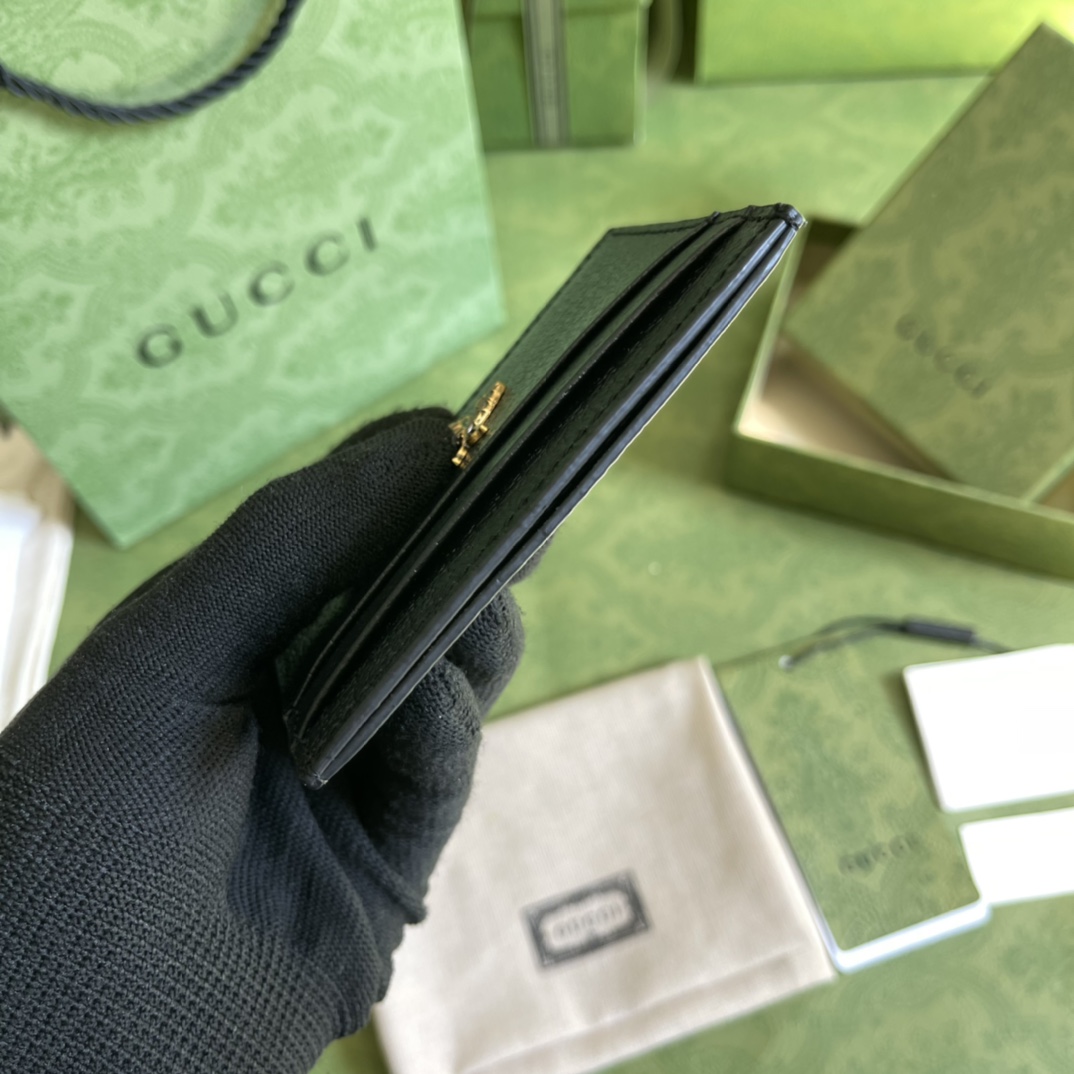 Gucci Animalier Leather Card Case (10*7cm) - DopestKickz