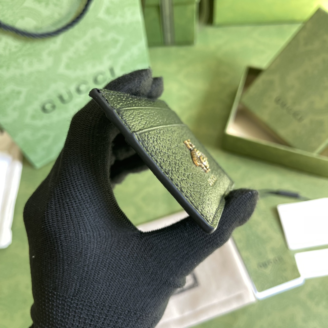 Gucci Animalier Leather Card Case (10*7cm) - DopestKickz