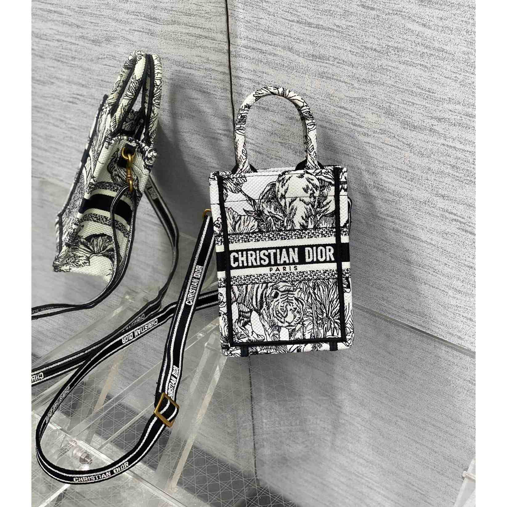Dior Mini Dior Book Tote Phone Bag - DopestKickz