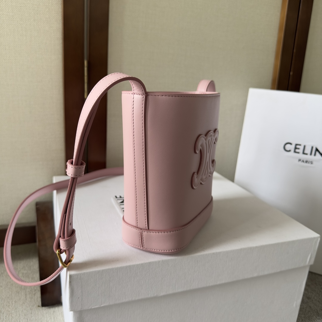 Celine Mini Bucket Cuir Triomphe In Smooth Calfskin  - DopestKickz