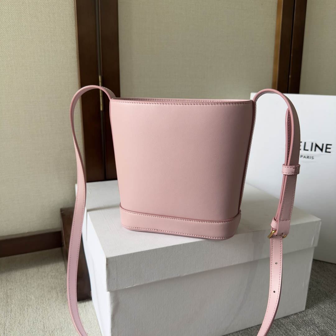 Celine Mini Bucket Cuir Triomphe In Smooth Calfskin  - DopestKickz