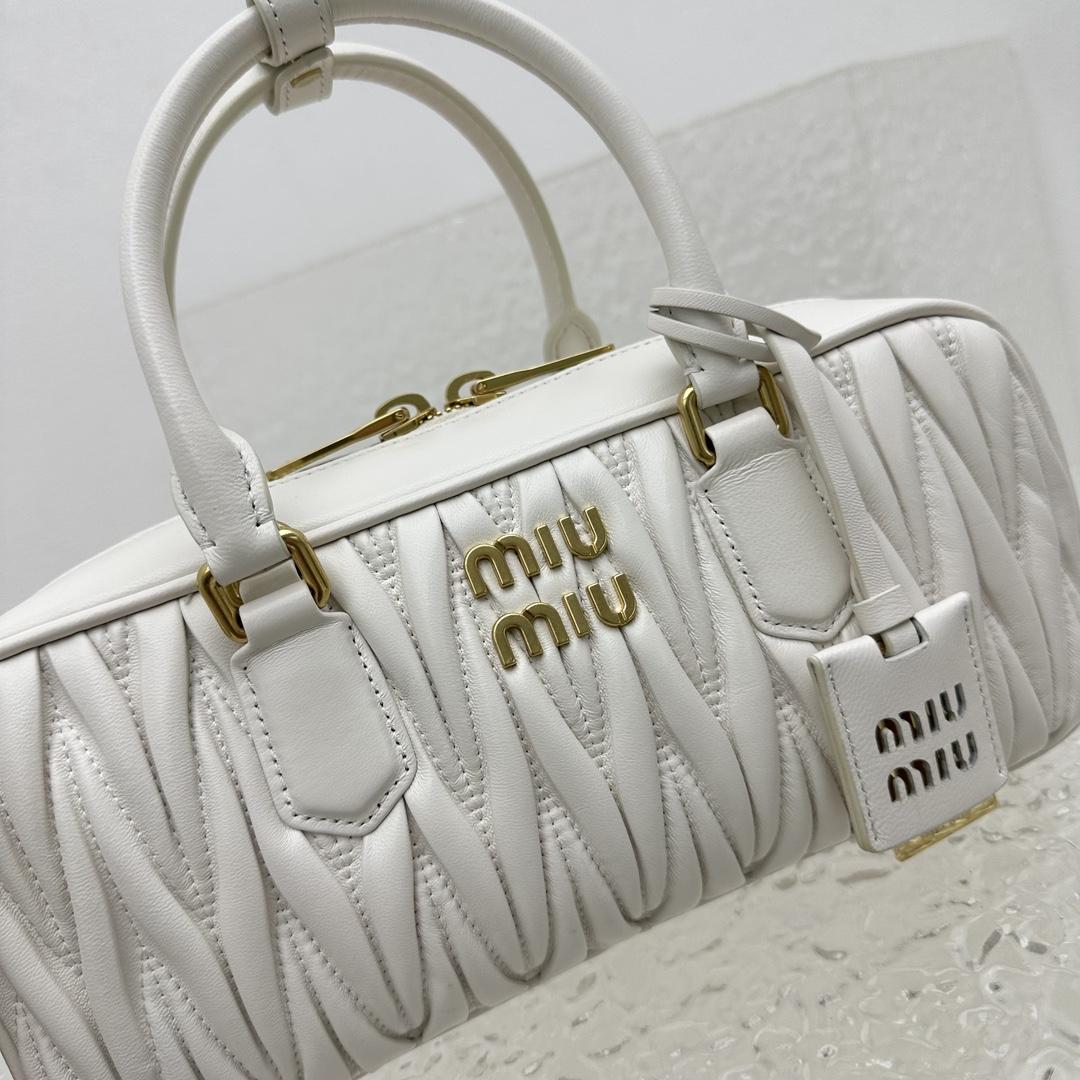 Miu Miu Arcadie Matelassé Nappa Leather Bag - DopestKickz
