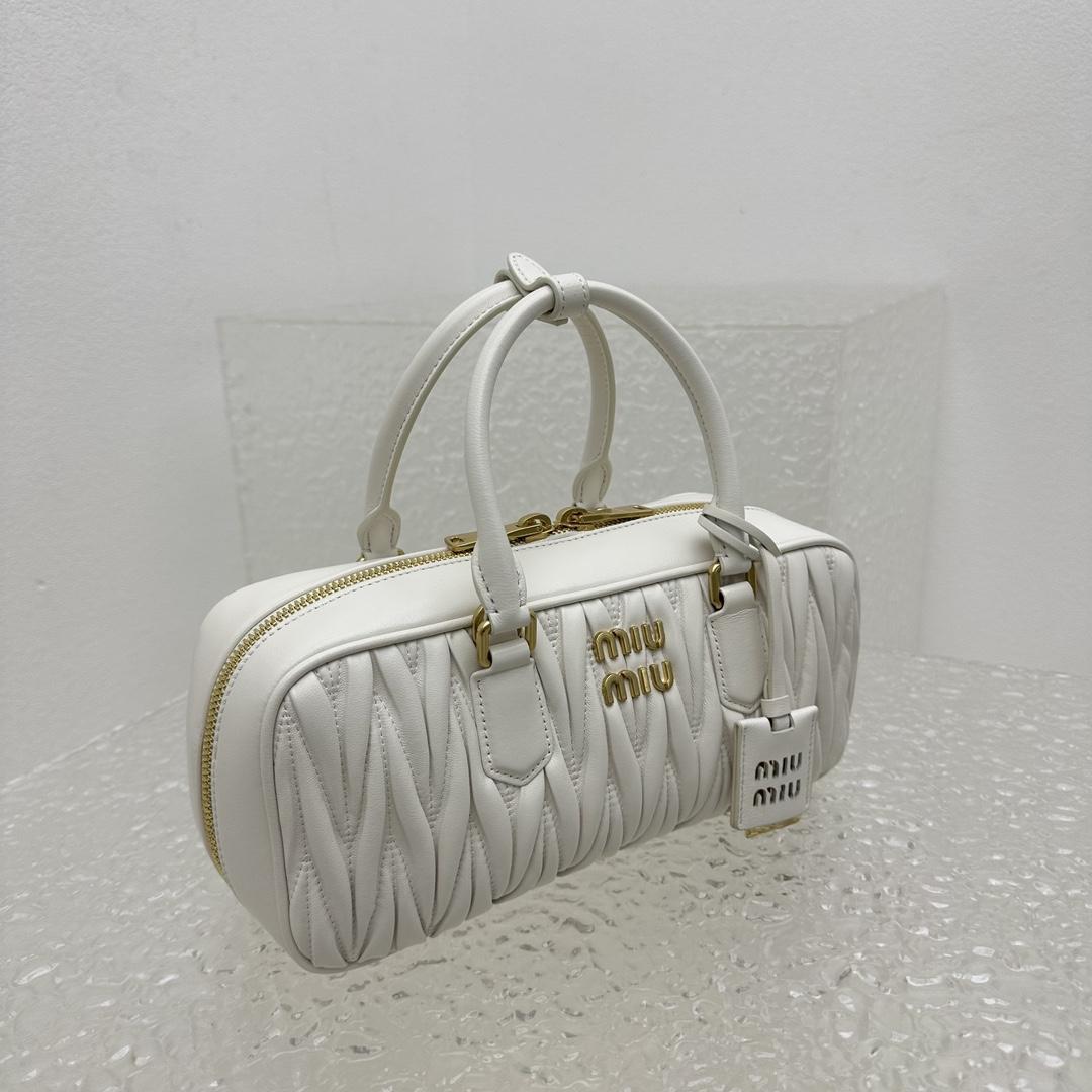 Miu Miu Arcadie Matelassé Nappa Leather Bag - DopestKickz