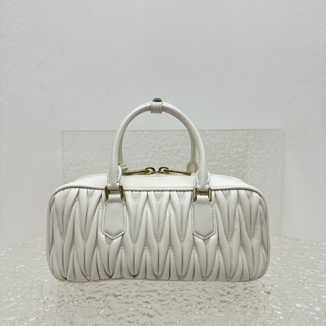 Miu Miu Arcadie Matelassé Nappa Leather Bag - DopestKickz
