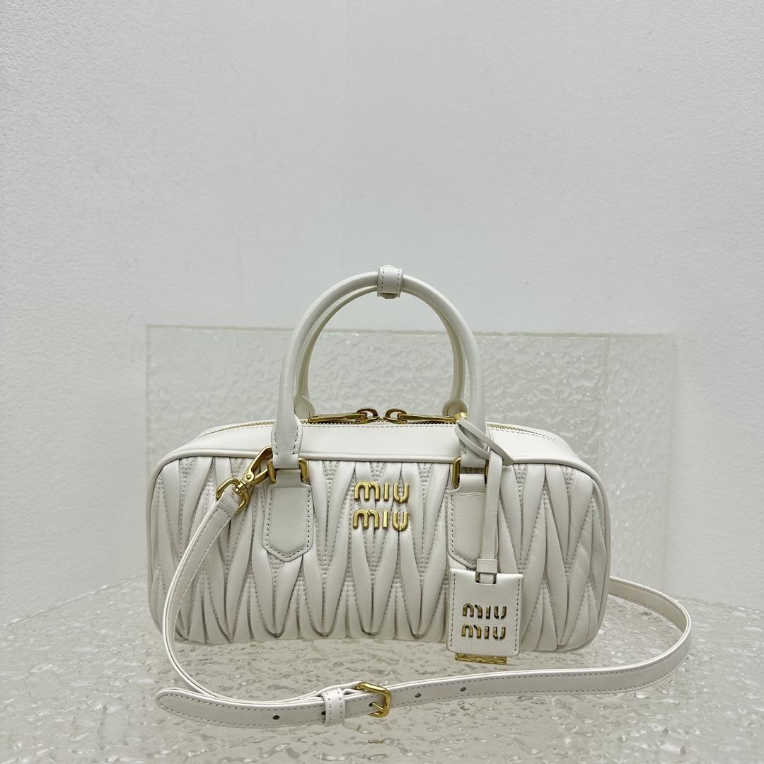 Miu Miu Arcadie Matelassé Nappa Leather Bag - DopestKickz